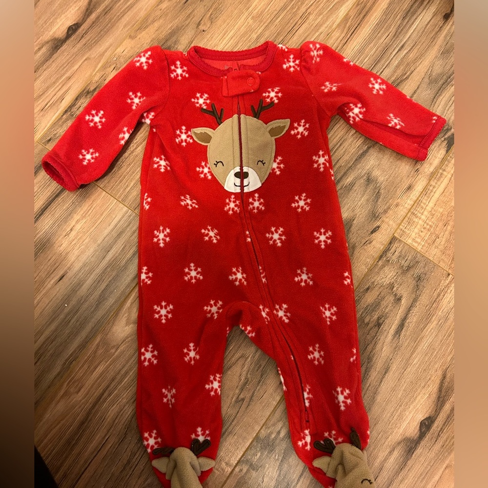 Just One You By Carters Christmas Pajamas 3 months